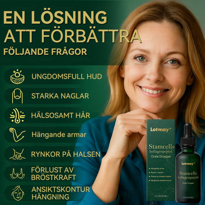 𝐂𝐫𝐨𝐚𝐢𝐞® 🚀 Stamcells & kollagenpeptid Orala Droppar(Lyft och strama upp slapp hud, minska rynkbildning och främja hårväxt och nagelhälsa)
