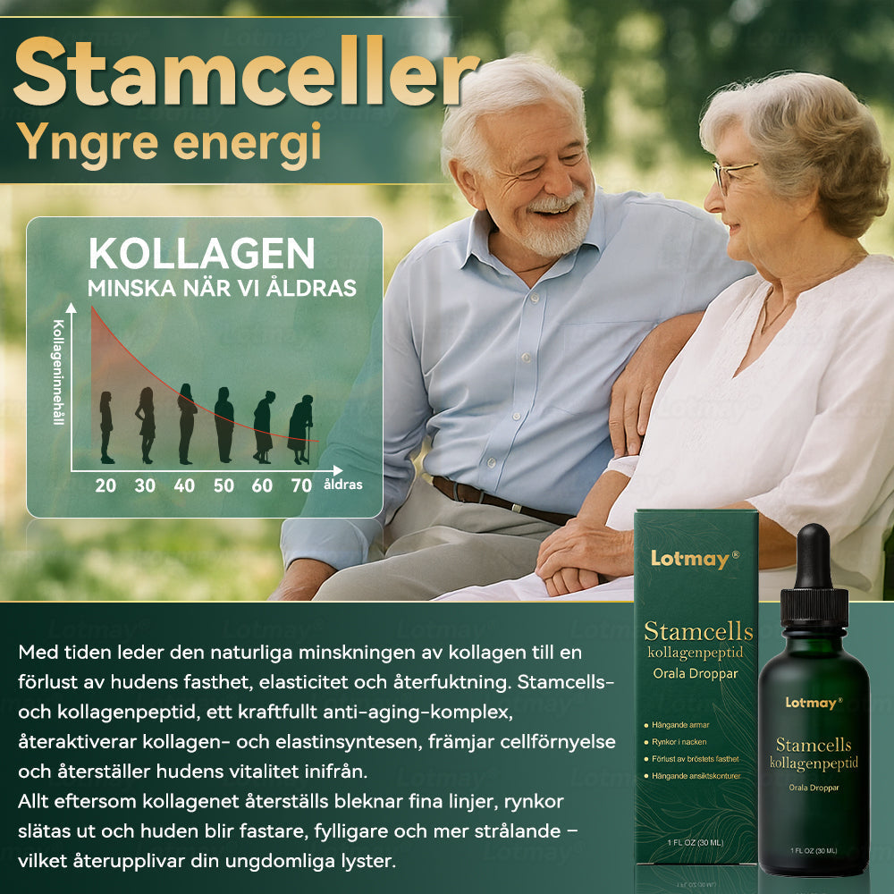 𝐂𝐫𝐨𝐚𝐢𝐞® 🚀 Stamcells & kollagenpeptid Orala Droppar(Lyft och strama upp slapp hud, minska rynkbildning och främja hårväxt och nagelhälsa)